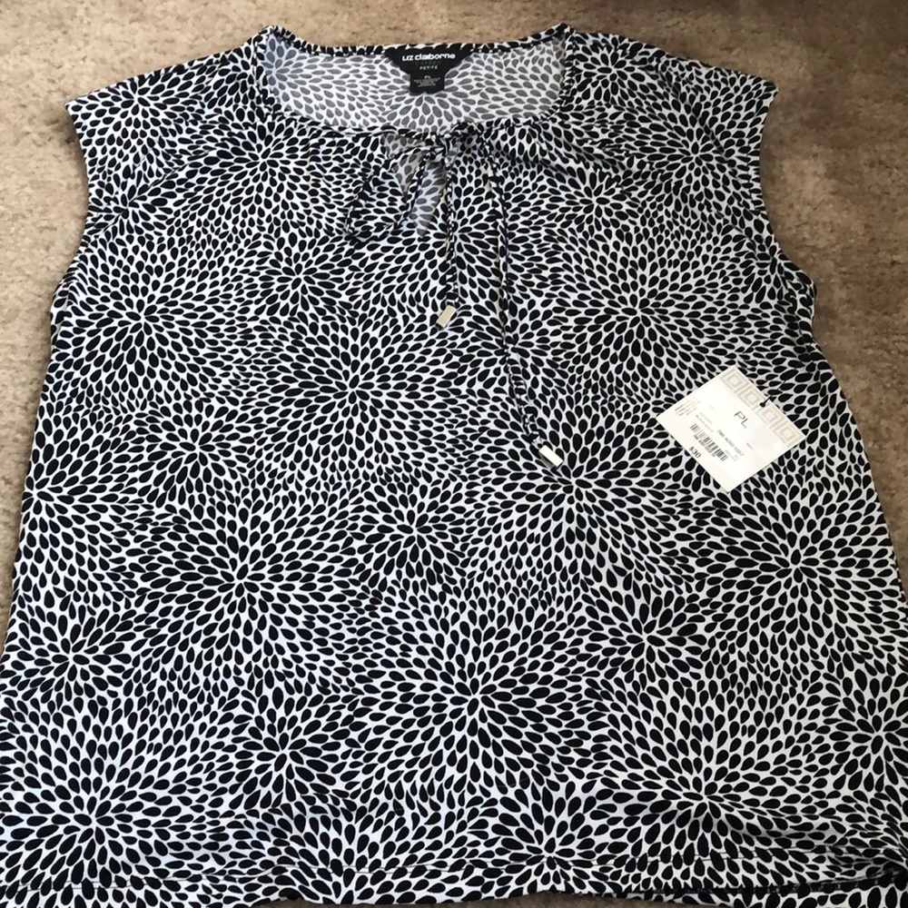 Black Patterned Top